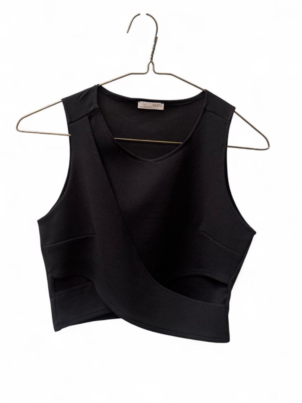 Zara cropped top with open details